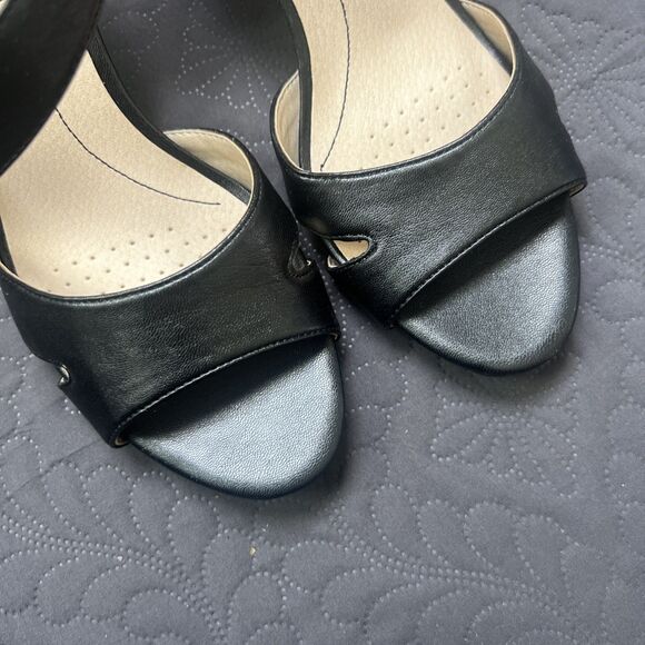 LifeStride HEIRLOOM MEGA Strappy Comfort Sandals Heels SZ 9.5 Wide NIB Career - Picture 9 of 11